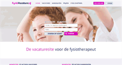 Desktop Screenshot of fysiovacature.nl
