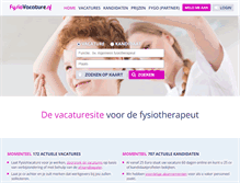 Tablet Screenshot of fysiovacature.nl